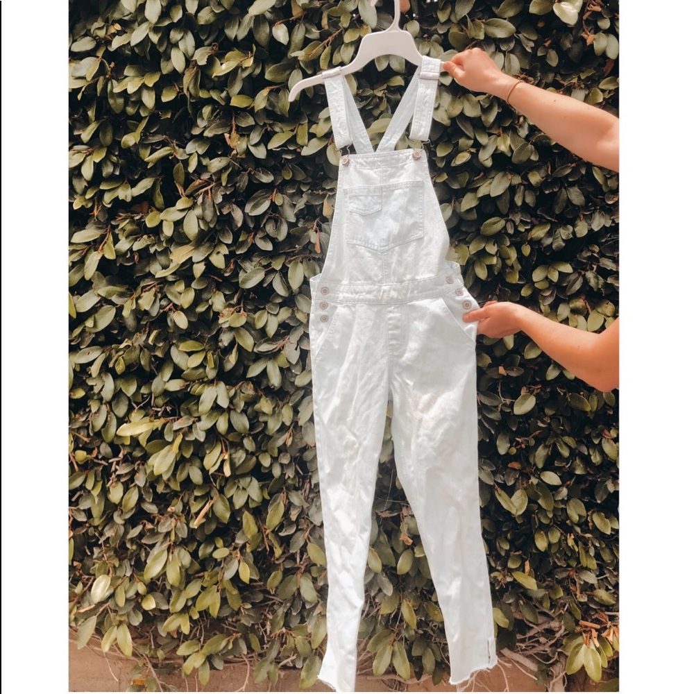 | light blue hollister overalls